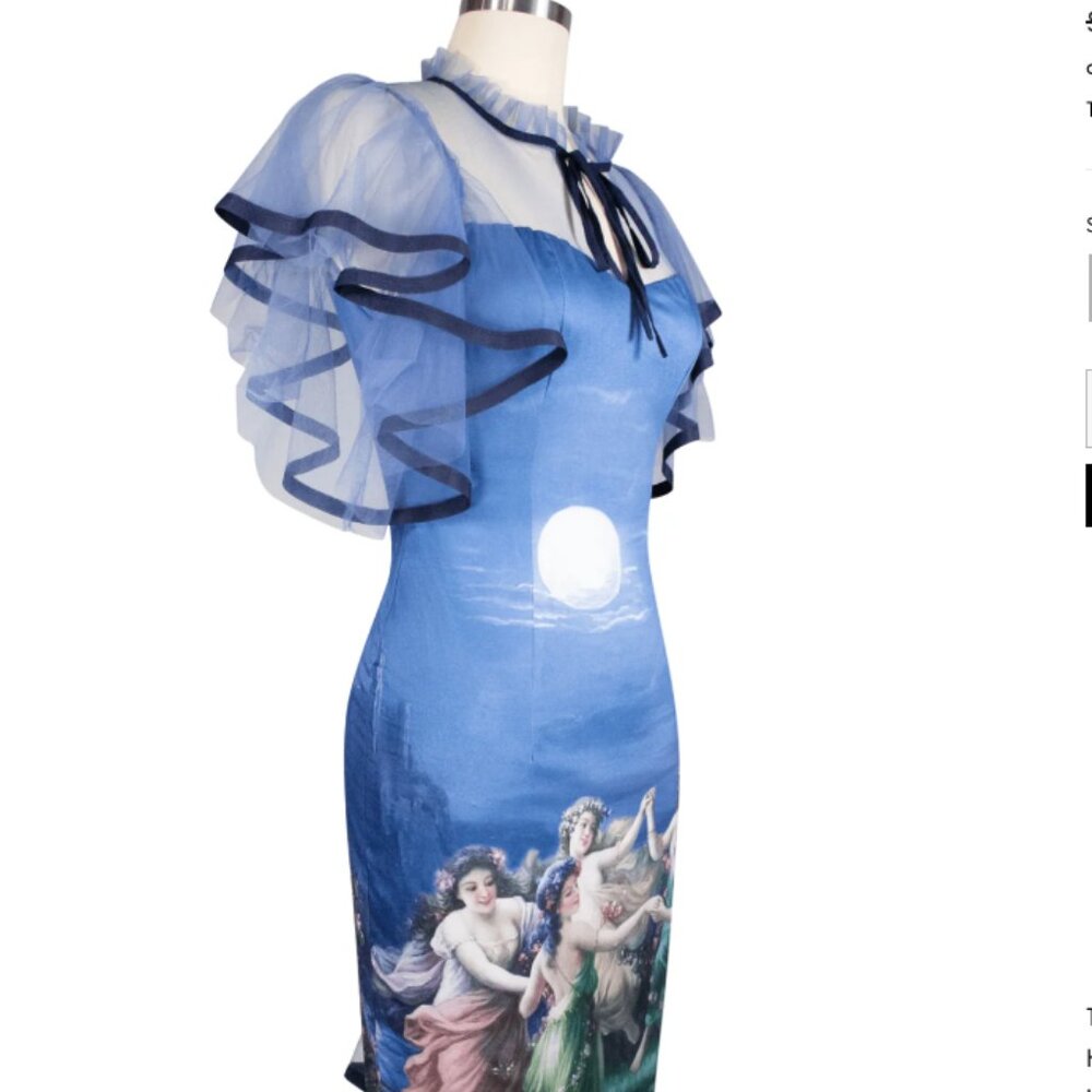kitten D'Amour La Luna Wiggle Dress size 4